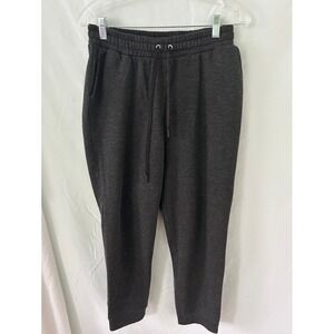 Rae Dunn Sweatpants Charcoal Gray M Medium Elastic Waist Drawstring Pockets